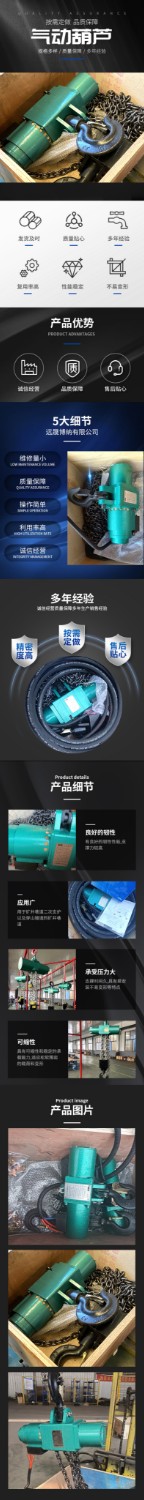 HQ3-12環(huán)鏈氣動(dòng)葫蘆